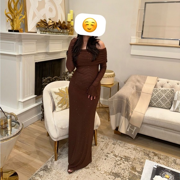 Meshki Marcel Off the Shoulder Long Sleeve Maxi Dresss - Picture 9 of 9